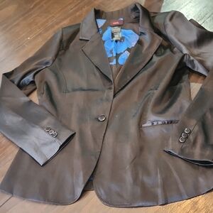 mark. Shiny Black Women's Blazer